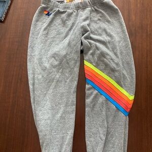 Grey Chevron Aviator Nation Sweatpants